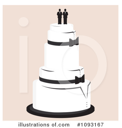 Royalty-Free (RF) Wedding Cake Clipart Illustration by Randomway - Stock Sample #1093167