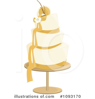 Royalty-Free (RF) Wedding Cake Clipart Illustration by Randomway - Stock Sample #1093170