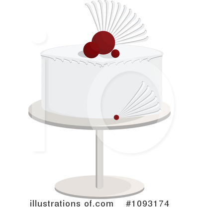 Royalty-Free (RF) Wedding Cake Clipart Illustration by Randomway - Stock Sample #1093174