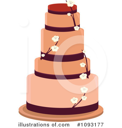 Royalty-Free (RF) Wedding Cake Clipart Illustration by Randomway - Stock Sample #1093177