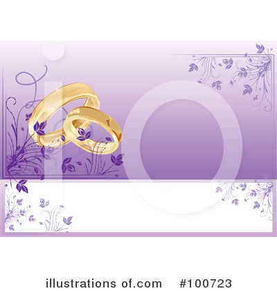 Royalty-Free (RF) Wedding Clipart Illustration by MilsiArt - Stock Sample #100723