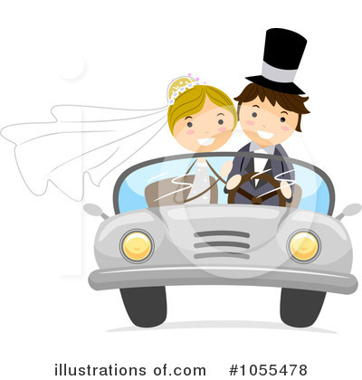 Wedding Car Clipart #1055478 by BNP Design Studio