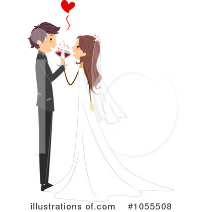 Royalty-Free (RF) Wedding Clipart Illustration by BNP Design Studio - Stock Sample #1055508