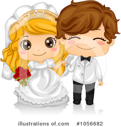 Royalty-Free (RF) Wedding Clipart Illustration by BNP Design Studio - Stock Sample #1056682