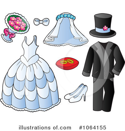 Royalty-Free (RF) Wedding Clipart Illustration by visekart - Stock Sample #1064155