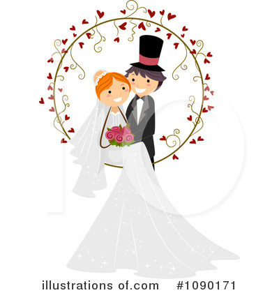 Wedding Couple Clipart #1090171 by BNP Design Studio