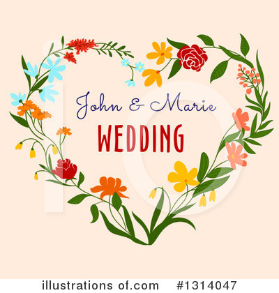 Royalty-Free (RF) Wedding Clipart Illustration by Vector Tradition SM - Stock Sample #1314047