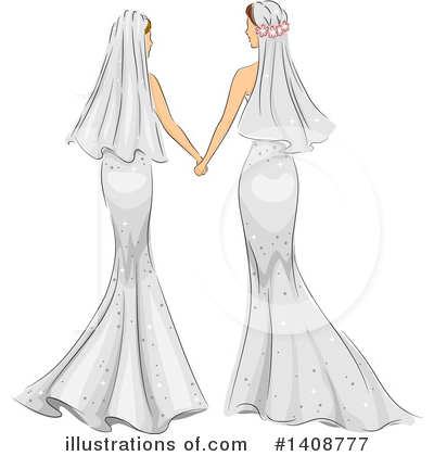 Wedding Dress Clipart #1408777 by BNP Design Studio