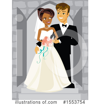 Wedding Couple Clipart #1553754 by Amanda Kate
