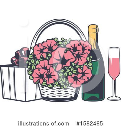 Champagne Clipart #1582465 by Vector Tradition SM