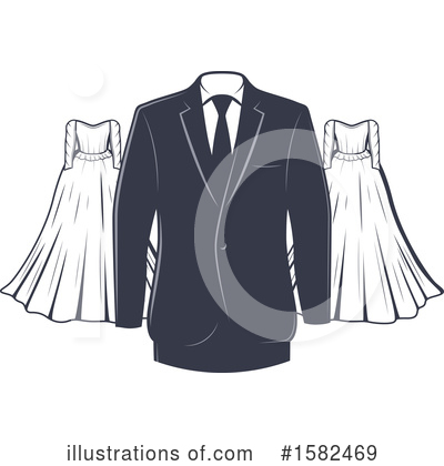 Royalty-Free (RF) Wedding Clipart Illustration by Vector Tradition SM - Stock Sample #1582469