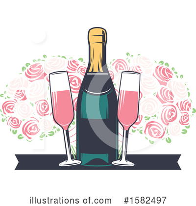 Champagne Clipart #1582497 by Vector Tradition SM