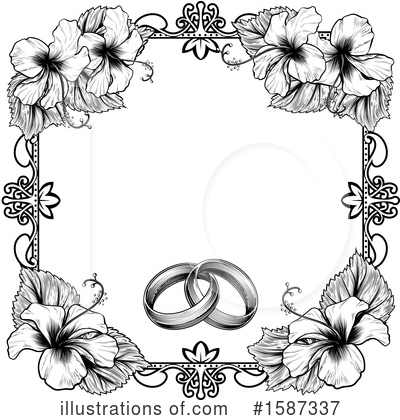 Wedding Rings Clipart #1587337 by AtStockIllustration