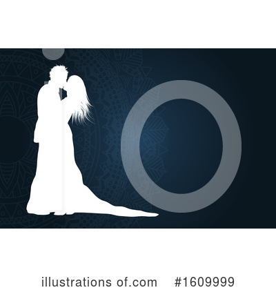 Wedding Couple Clipart #1609999 by KJ Pargeter