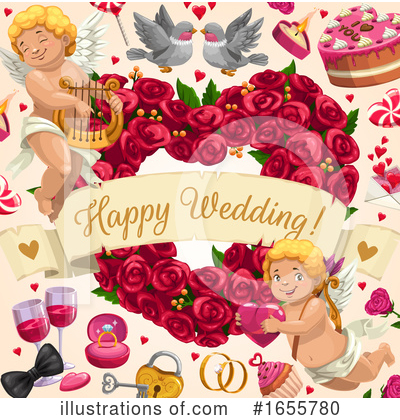 Royalty-Free (RF) Wedding Clipart Illustration by Vector Tradition SM - Stock Sample #1655780