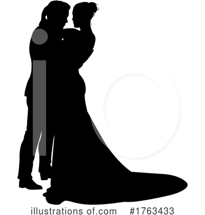 Wedding Couple Clipart #1763433 by AtStockIllustration