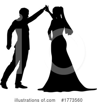Wedding Couple Clipart #1773560 by AtStockIllustration