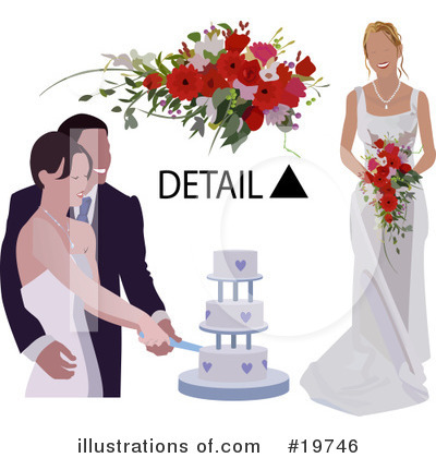 Royalty-Free (RF) Wedding Clipart Illustration by AtStockIllustration - Stock Sample #19746