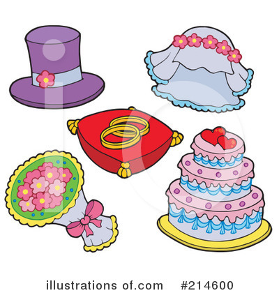 Royalty-Free (RF) Wedding Clipart Illustration by visekart - Stock Sample #214600