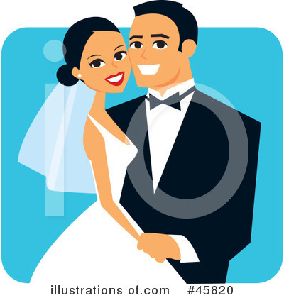 Royalty-Free (RF) Wedding Clipart Illustration by Monica - Stock Sample #45820