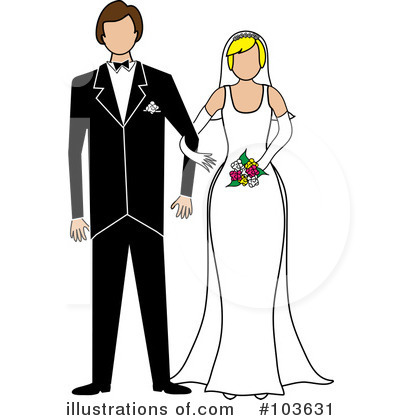 Wedding Couple Clipart #103631 by Pams Clipart