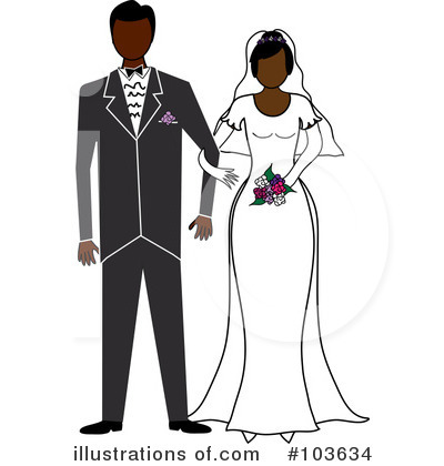 Wedding Couple Clipart #103634 by Pams Clipart