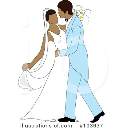 Wedding Couple Clipart #103637 by Pams Clipart