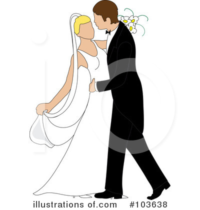 Wedding Couple Clipart #103638 by Pams Clipart