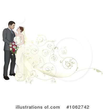 Bride Clipart #1062742 by AtStockIllustration