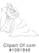 Wedding Couple Clipart #1081846 by Pams Clipart