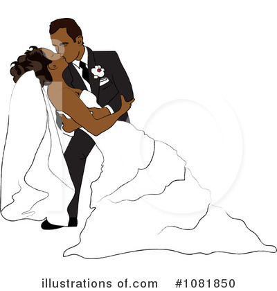 Wedding Couple Clipart #1081850 by Pams Clipart