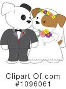 Wedding Couple Clipart #1096061 by Maria Bell