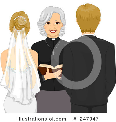 Royalty-Free (RF) Wedding Couple Clipart Illustration by BNP Design Studio - Stock Sample #1247947