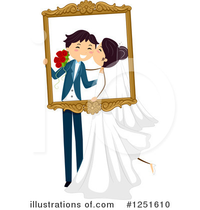 Royalty-Free (RF) Wedding Couple Clipart Illustration by BNP Design Studio - Stock Sample #1251610