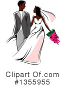 Wedding Couple Clipart #1355955 by Vector Tradition SM