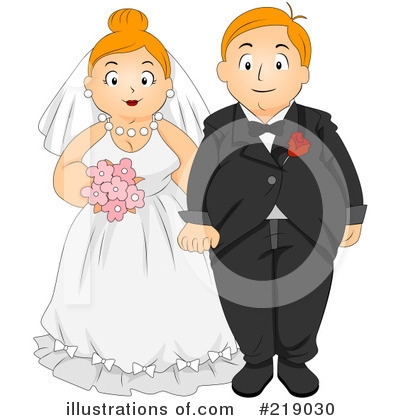 Royalty-Free (RF) Wedding Couple Clipart Illustration by BNP Design Studio - Stock Sample #219030