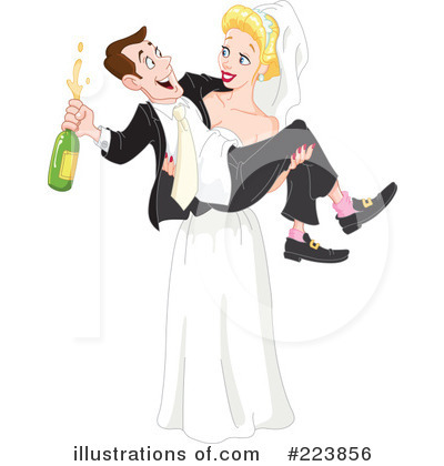 Royalty-Free (RF) Wedding Couple Clipart Illustration by yayayoyo - Stock Sample #223856