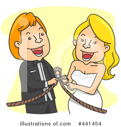 Royalty-Free (RF) Wedding Couple Clipart Illustration by BNP Design Studio - Stock Sample #441454