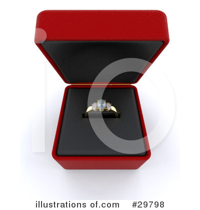 Royalty-Free (RF) Wedding Ring Clipart Illustration by KJ Pargeter - Stock Sample #29798