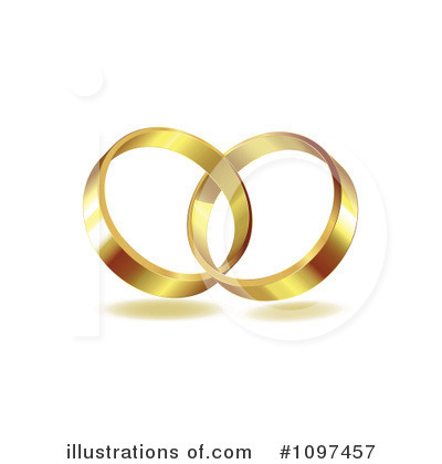 Wedding Rings Clipart #1097457 by merlinul