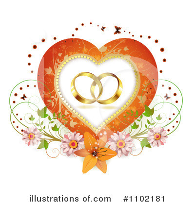 Royalty-Free (RF) Wedding Rings Clipart Illustration by merlinul - Stock Sample #1102181