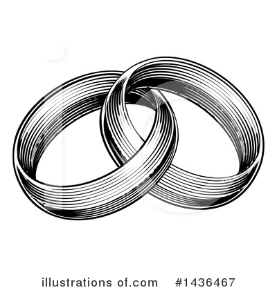 Royalty-Free (RF) Wedding Rings Clipart Illustration by AtStockIllustration - Stock Sample #1436467