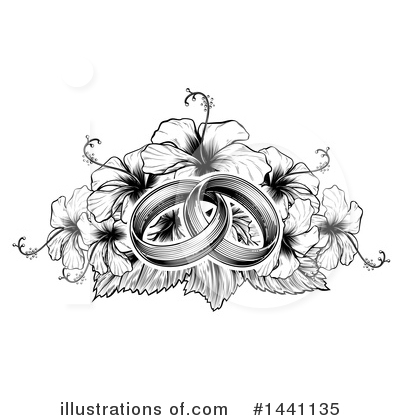 Wedding Rings Clipart #1441135 by AtStockIllustration