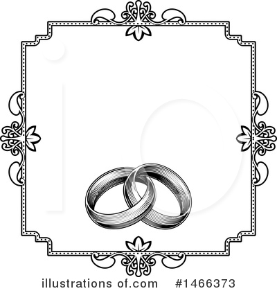 Wedding Rings Clipart #1466373 by AtStockIllustration