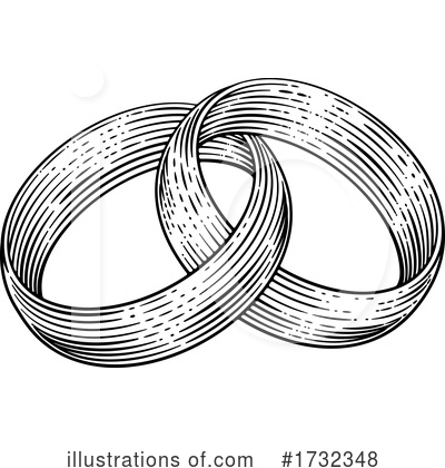 Royalty-Free (RF) Wedding Rings Clipart Illustration by AtStockIllustration - Stock Sample #1732348