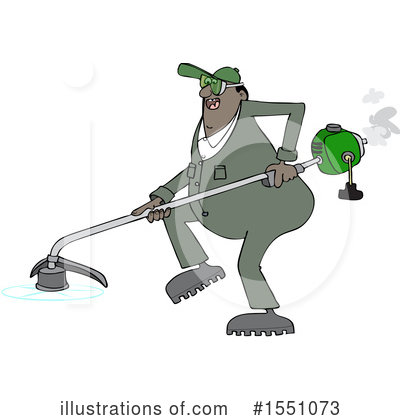Royalty-Free (RF) Weed Eater Clipart Illustration by djart - Stock Sample #1551073