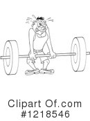 Weightlifting Clipart #1218546 by LaffToon