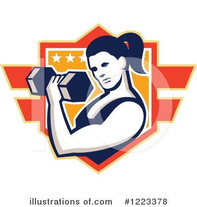 Royalty-Free (RF) Weightlifting Clipart Illustration by patrimonio - Stock Sample #1223378