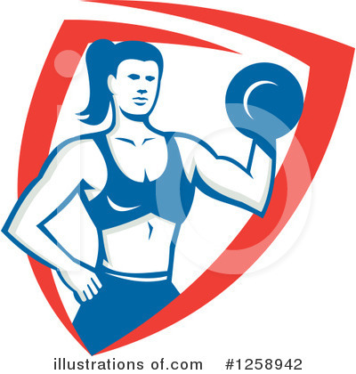 Royalty-Free (RF) Weightlifting Clipart Illustration by patrimonio - Stock Sample #1258942