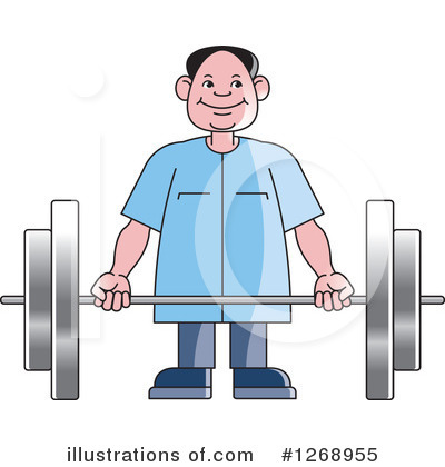 Royalty-Free (RF) Weightlifting Clipart Illustration by Lal Perera - Stock Sample #1268955